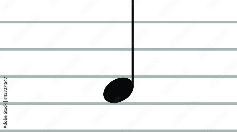 Black music LA or A note on ledger lines Black music LA or A note on ledger lines