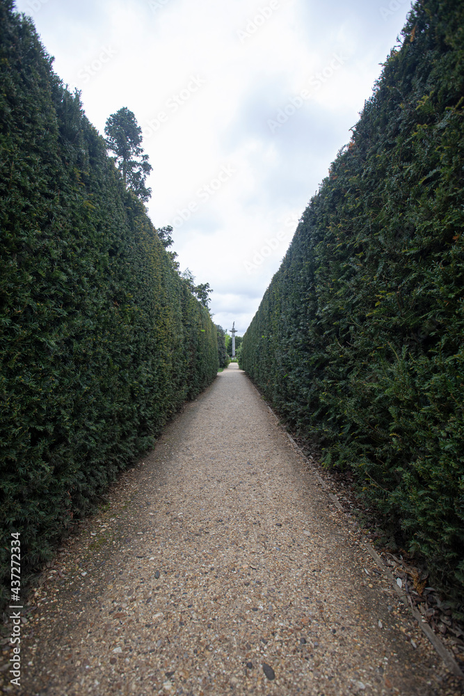 a sunny day at Chiswick House and Garden, London.