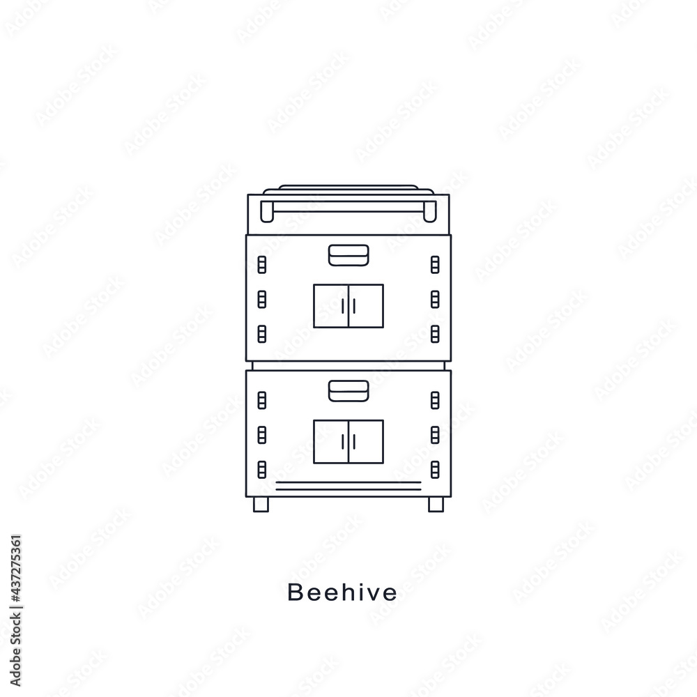 Beehive Outline Outline Vector Illustration Beehive Outline Outline Vector Illustration