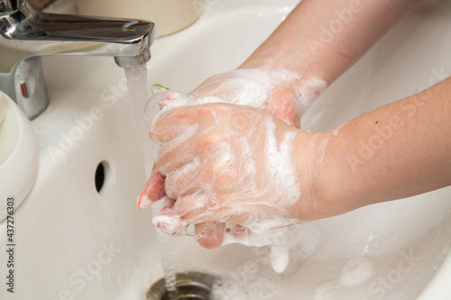 Hand washing with soap, sanitation, personal hygiene