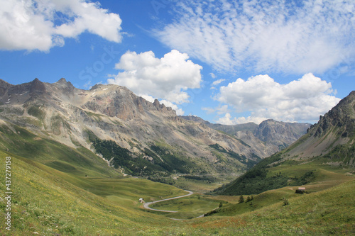 Lautaret pass is a road that takes cyclists  hikers and drivers from the Brian  onnais to the Oisans regions 