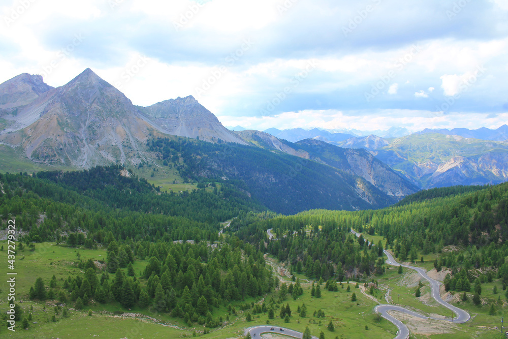 Izoard pass, a road that takes cyclists, hikers and drivers from the briançonnais to the château Queyras
