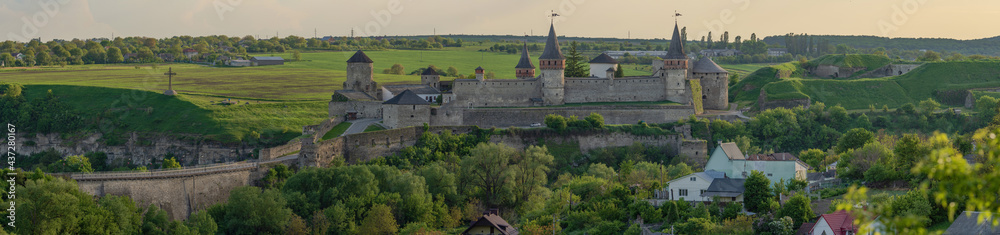 View on Kamianets Podilskyi castle, Ukraine