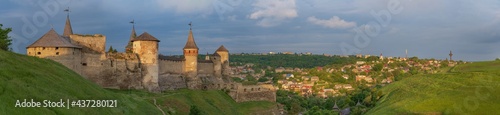 View on Kamianets Podilskyi castle, Ukraine