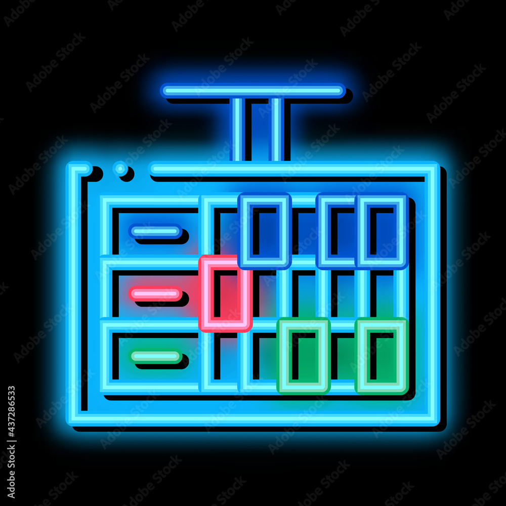Game Scoreboard neon light sign vector. Glowing bright icon Game Scoreboard isometric sign. transparent symbol illustration Game Scoreboard neon light sign vector. Glowing bright icon Game Scoreboard isometric sign. transparent symbol illustration