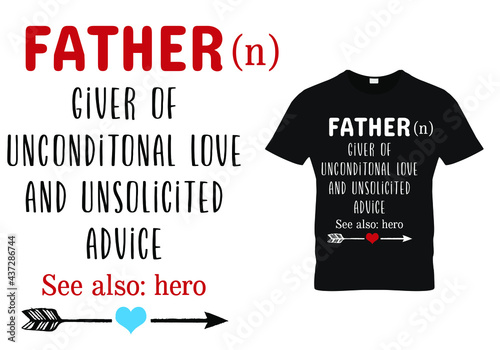 fathers day dad t shirt design quote -father definition.