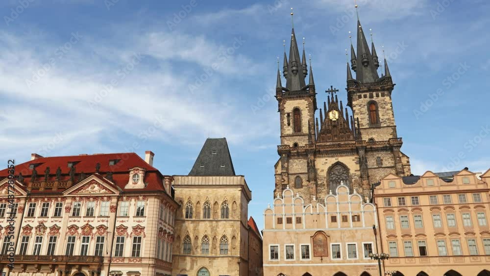 Historical Old Town square in Prague, Czech Historical Old Town square in Prague, Czech