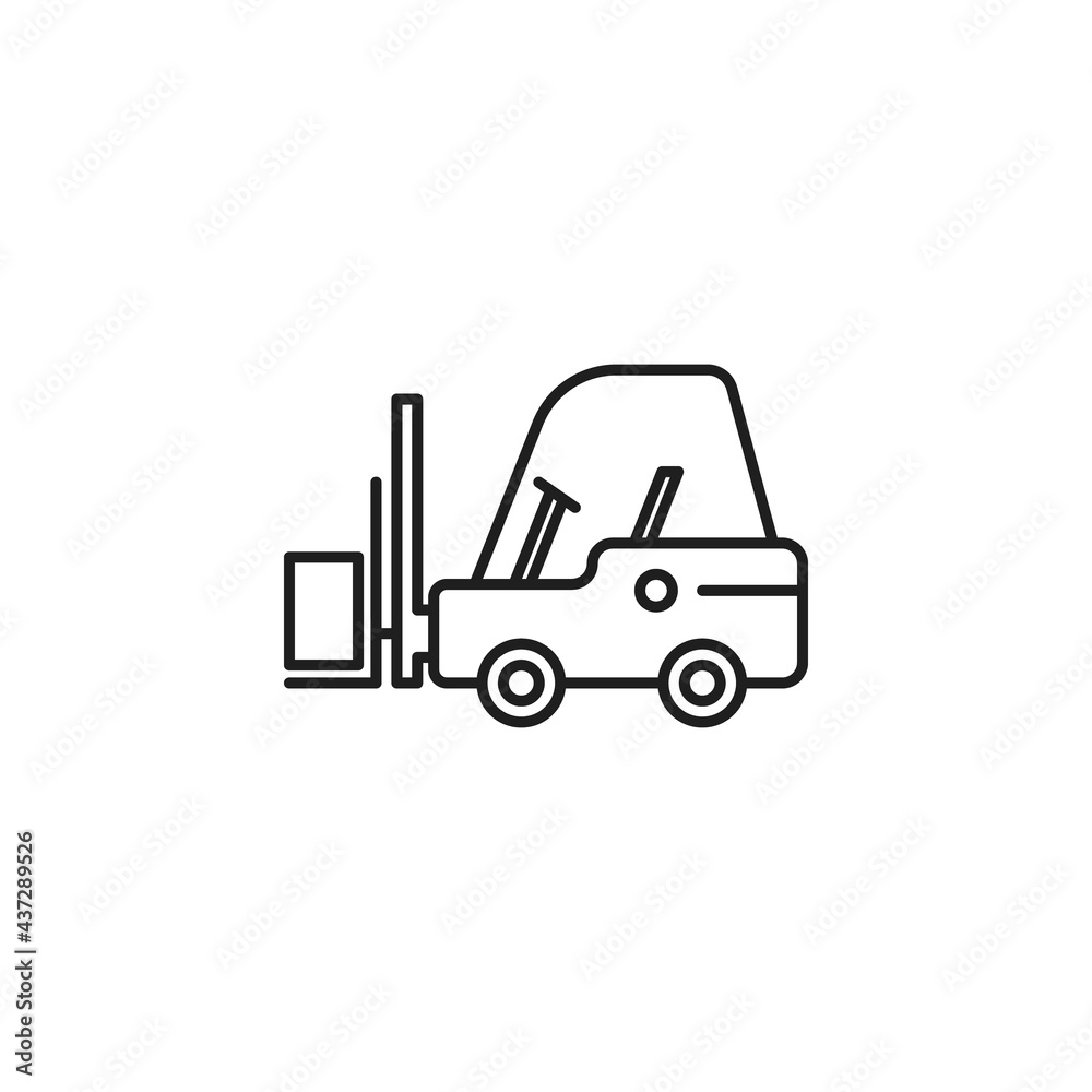 Fork lift icon vector illustration