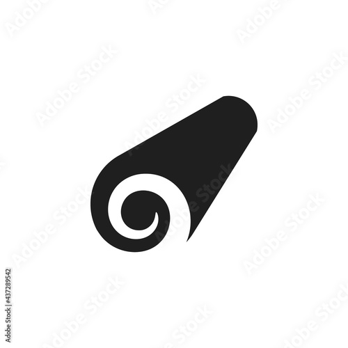 Roll icon, carpet or paper roll vector illustration