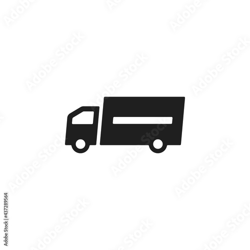 Truck icon vector design illustration. delivery service logo.