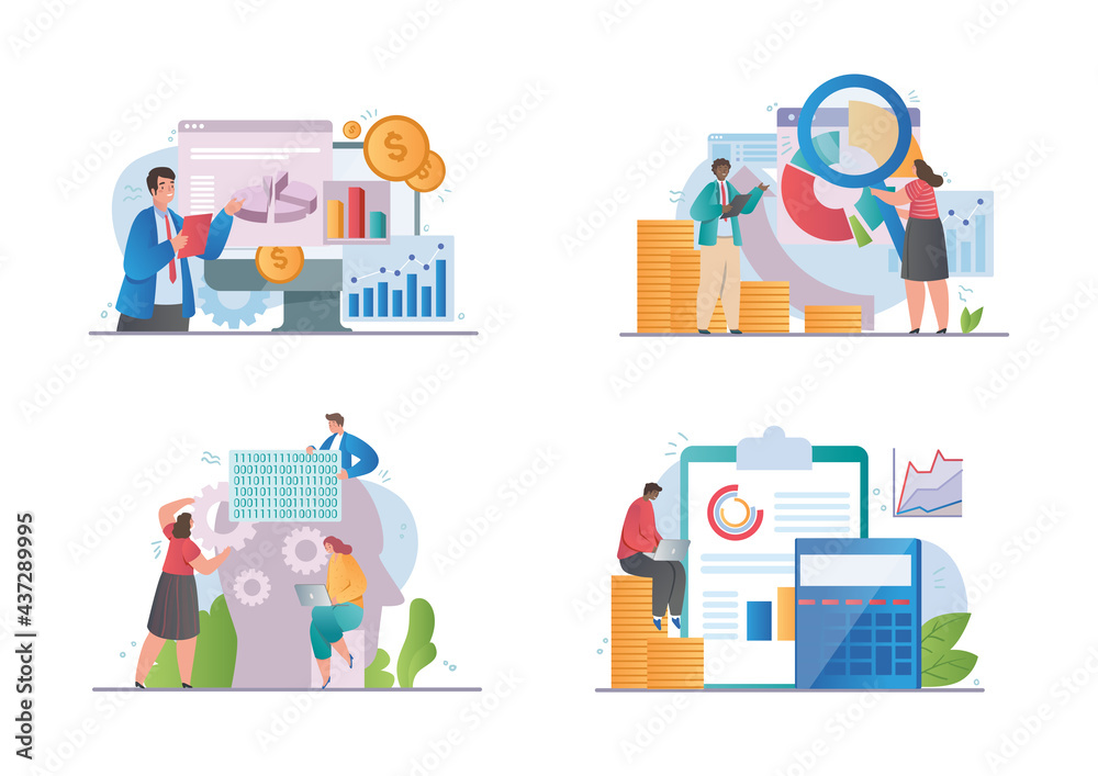 Big data abstract vector concept Big data abstract vector concept
