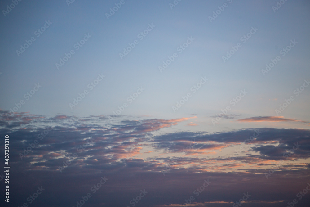 clouds in the sky at sunset
