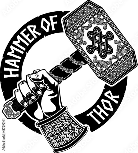 the viking god,  thors hammer photo