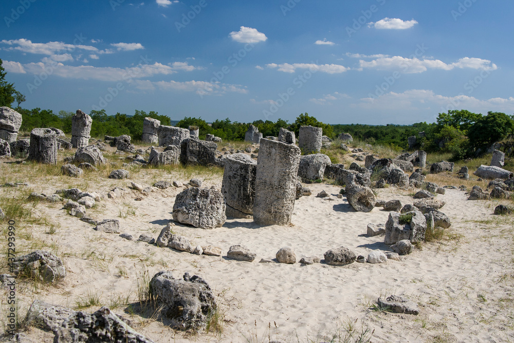 stone pillars in bulgaria, stone forest