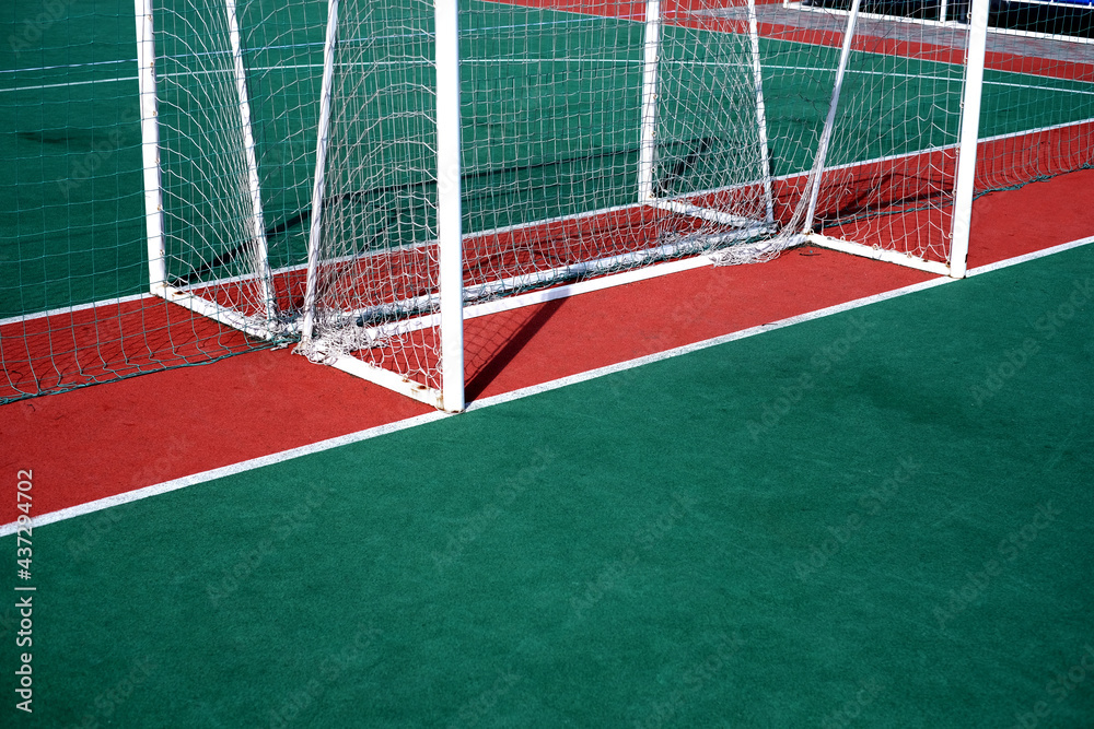 Fototapeta premium football field. school football stadium