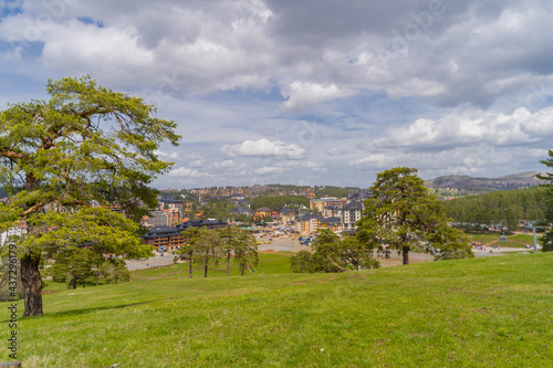 view of the city from the hill