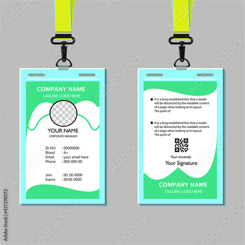 Corporate Id Card Design Template 