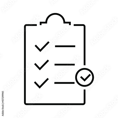 check list icon. check list symbol vektor elements for infographic web.