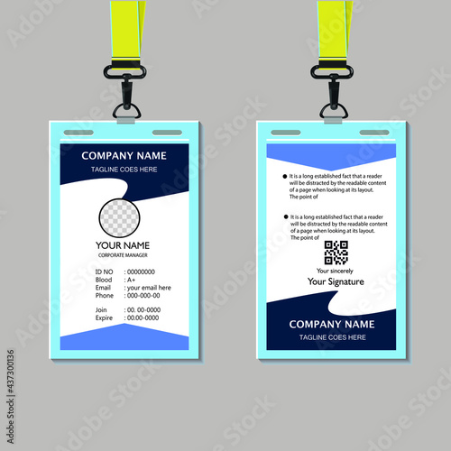 Corportate Id Card Design template  photo