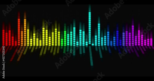 abstract equalizer background | digital music beats sound  photo