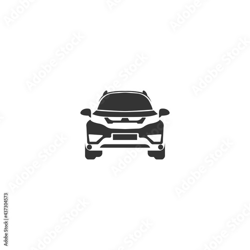 Car icon logo design concept illustration