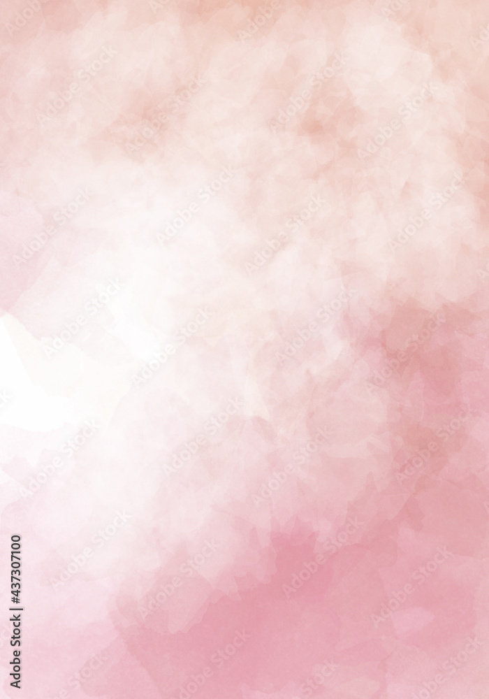Abstract pink watercolor background. Watercolor background for invitations, cards, posters. Texture, abstract background, color splashing