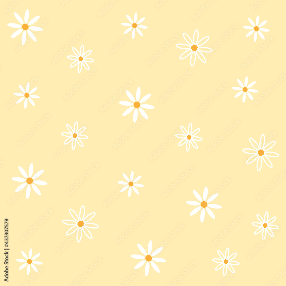 daisies. seamless pattern. floral background daisies. seamless pattern. floral background