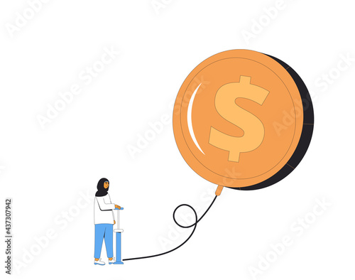 Inflation. Investment bubble. Economical finance changes process