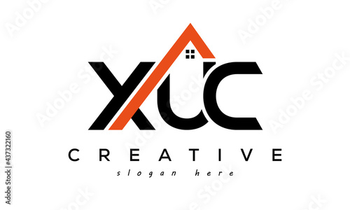 initial XUC letters real estate construction logo vector photo