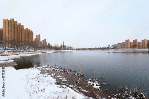 Snow view of city park, North China © zhang yongxin