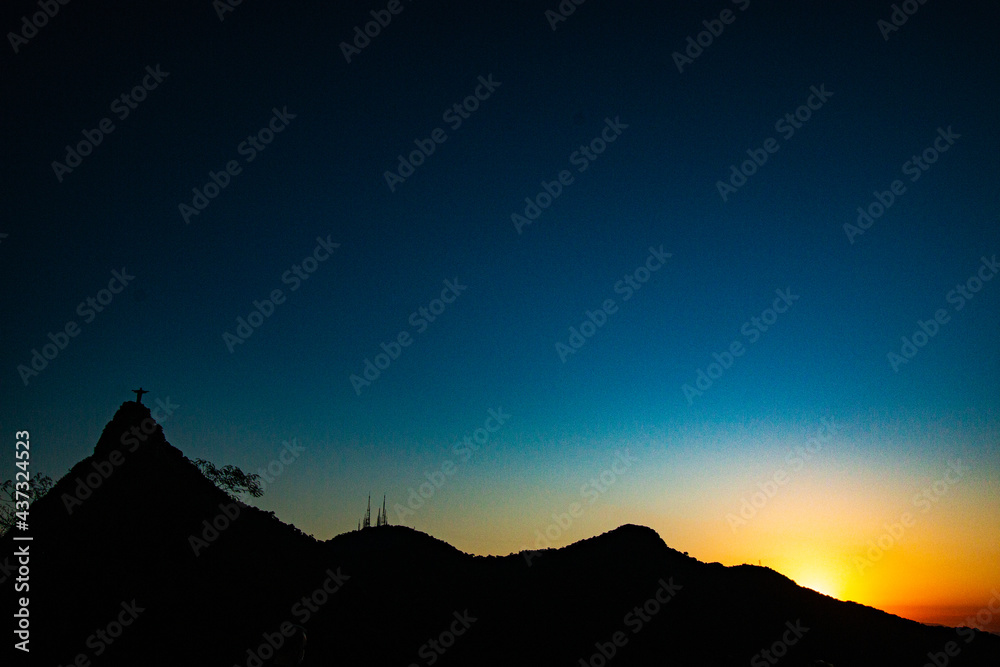 sunset in the mountains sunset in the mountains