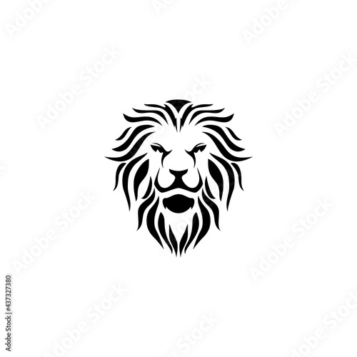 Fototapeta Naklejka Na Ścianę i Meble -  Lion Head Logo Vector Template Illustration Design