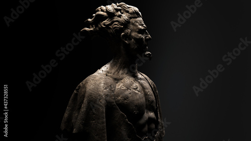 Canvas Print 3D composite illustration of a man