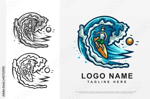 Ocean Waves Logo Design