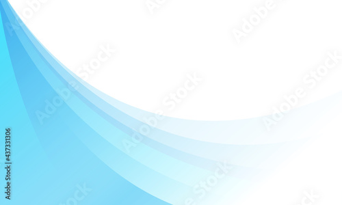 abstrct banner background with blue wavy shapes