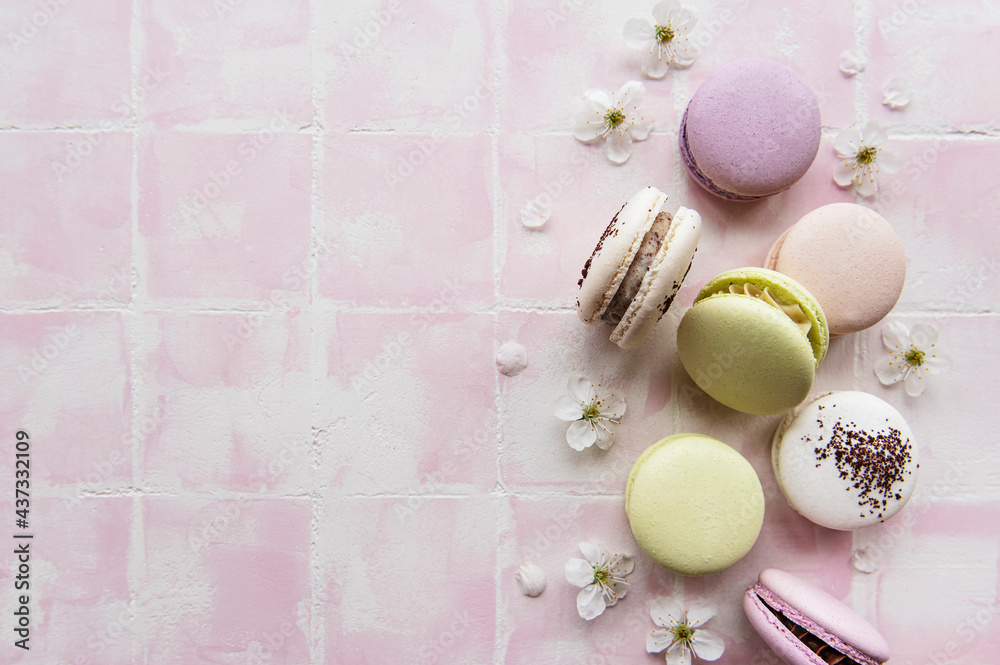 Obraz premium Сolorful french macaroons
