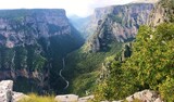 Great canyon landscape in northern Greece