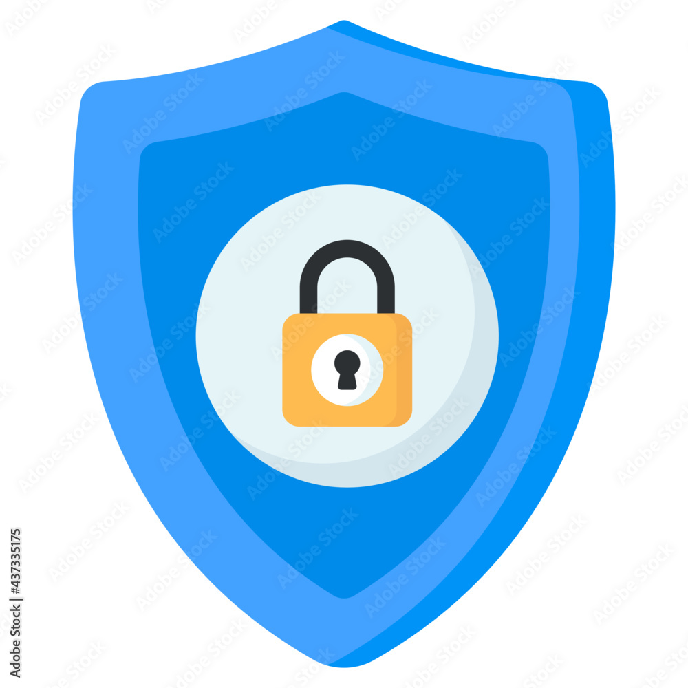 A modern style icon of cybersecurity A modern style icon of cybersecurity