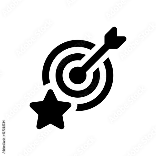 Φωτογραφία Arrow hit the center target icon
