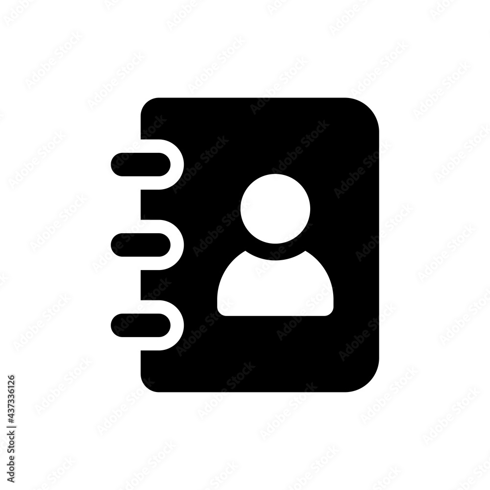 Address book icon symbol vector. Address book icon symbol vector.