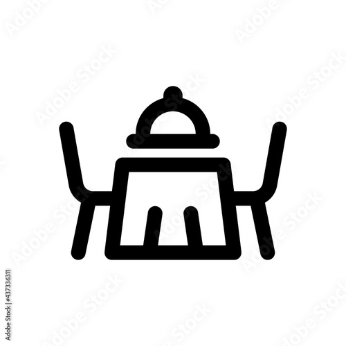 Dining table icon vector illustration