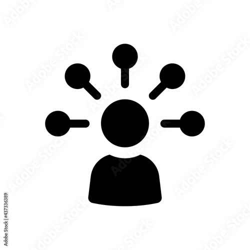 Multitasking icon. Vector illustration
