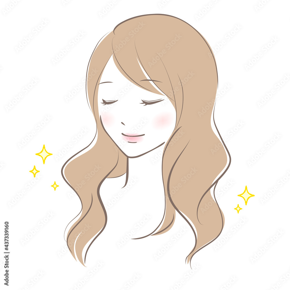 Beautiful woman meditating.