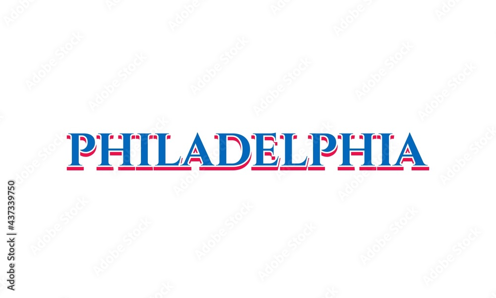 Philadelphia Lettering Vector Design. Philadelphia Lettering Vector Design.