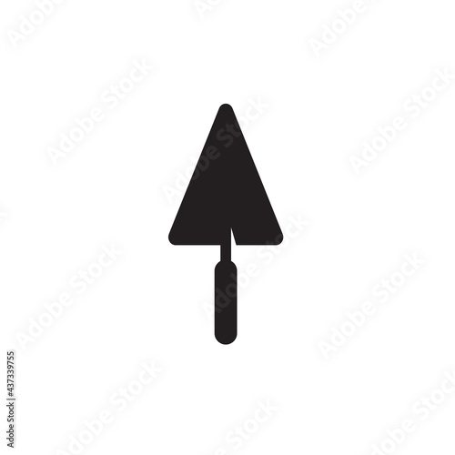 masonry icon vector,trowel icon