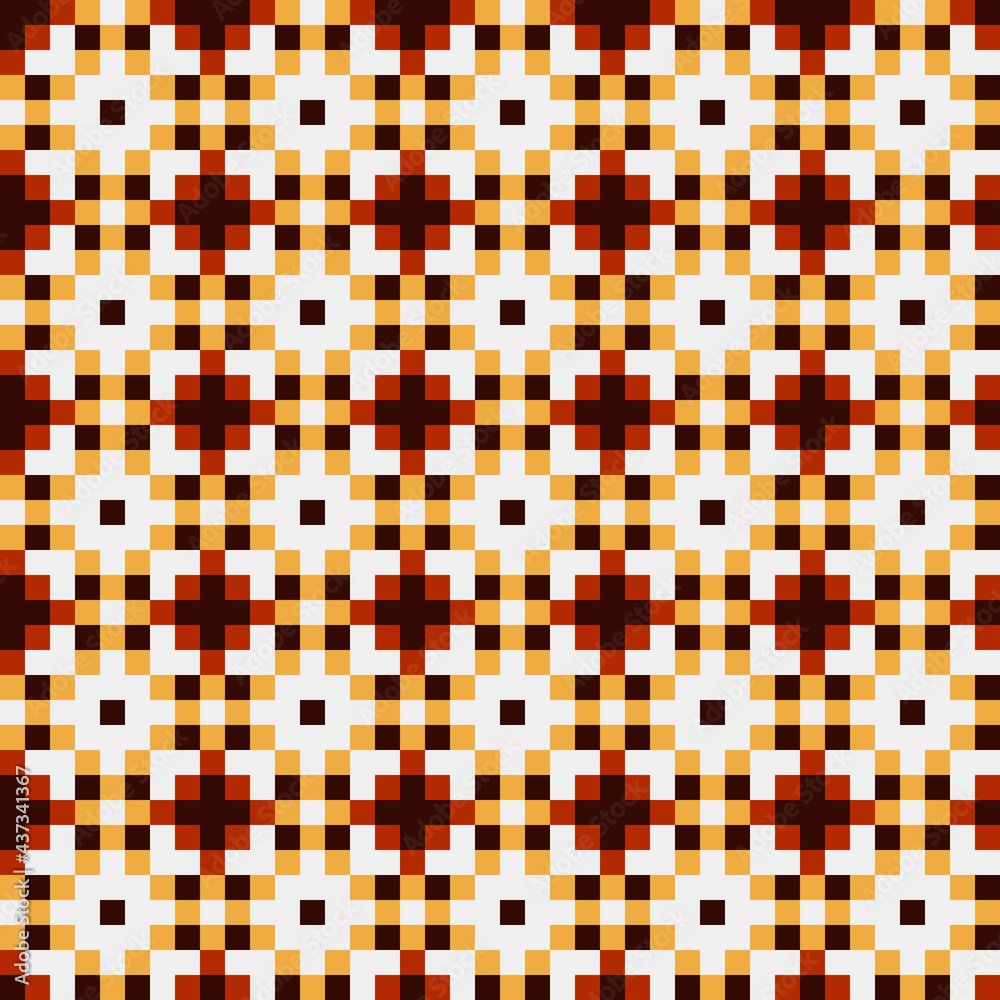 Fototapeta premium Abstract Cross Pattern generative computational art illustration