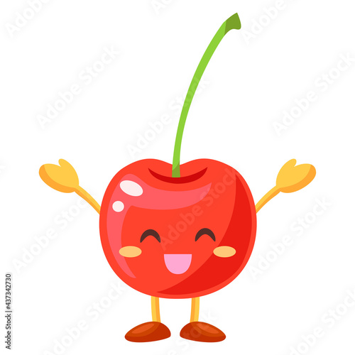 喜ぶさくらんぼのキャラクター
