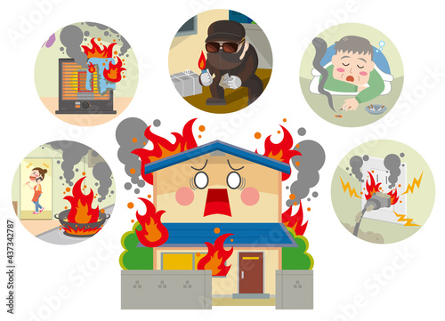 住宅　災害　火事　火災