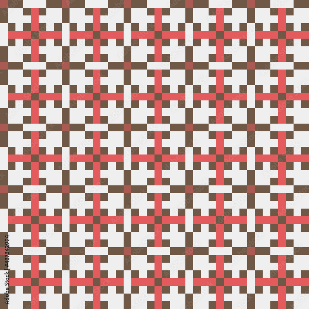 Fototapeta premium Abstract Cross Pattern generative computational art illustration