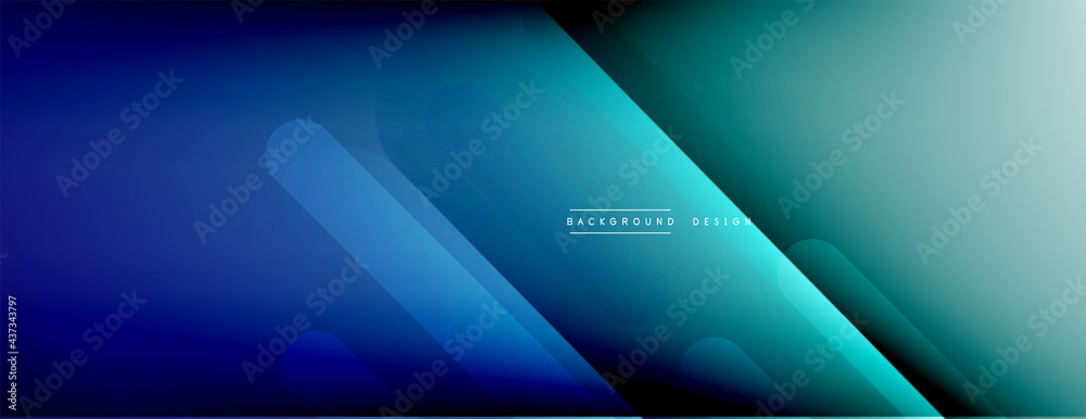 Dynamic lines abstract background. 3D shadow effects and fluid gradients. Modern overlapping forms